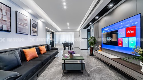 152m²现代简约黑系住宅 打造高级感天花板|长沙全屋整装